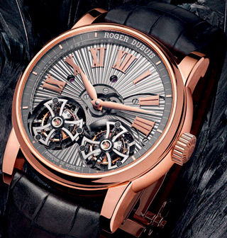 Hommage Double Flying Tourbillon watch by Roger Dubuis