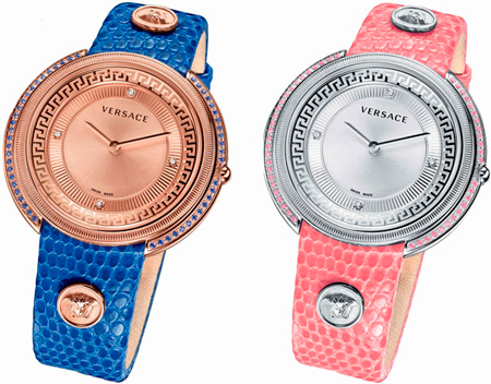 Versace Thea Blue and Versace Thea Pink watches