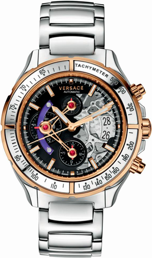DV One Skeleton Chronograph watch by Versace