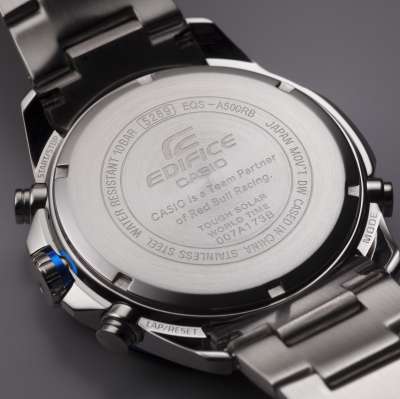 Edifice EQS-A500RB watch backside