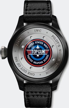 caseback of Big Pilot’s Watch Top Gun Boutique Edition