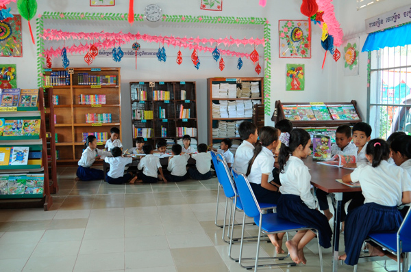 School in the Roluos village in Cambodia