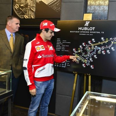 Felipe Massa Presented Big Bang Ferrari Texas Timepiece by Hublot