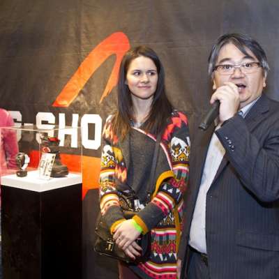 The head of the Casio Russia watch department watch - Yoshiki Yamanisi, is representing the novelty by Casio