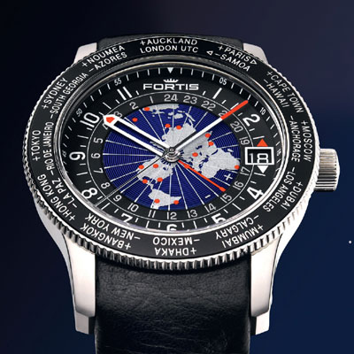 Fortis worldtimer hot sale