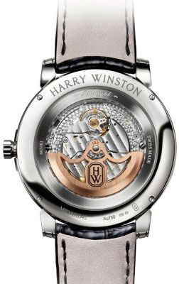 Harry Winston Midnight Monochrome Automatic watch caseback