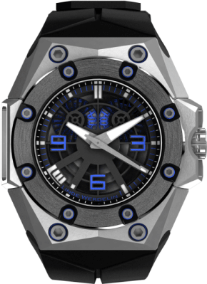 Oktopus II Titanium Blue watch