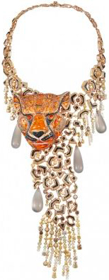 necklace with opal tiger
