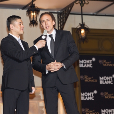 Nicolas Cage on the opening of New Montblanc Boutique in Beijing