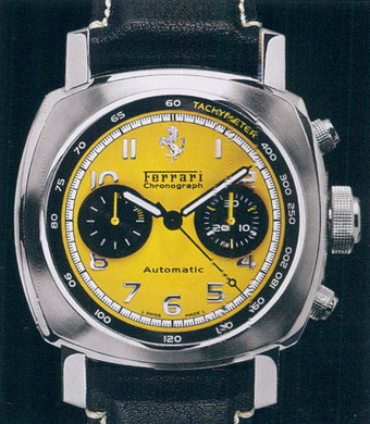 wristwatch Ferrari Granturismo Chronograph Yellow Dial