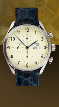 wristwatch Laco Valjoux 44 blue 2