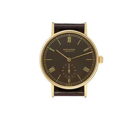 wristwatch Nomos Ludwig Gold mocca