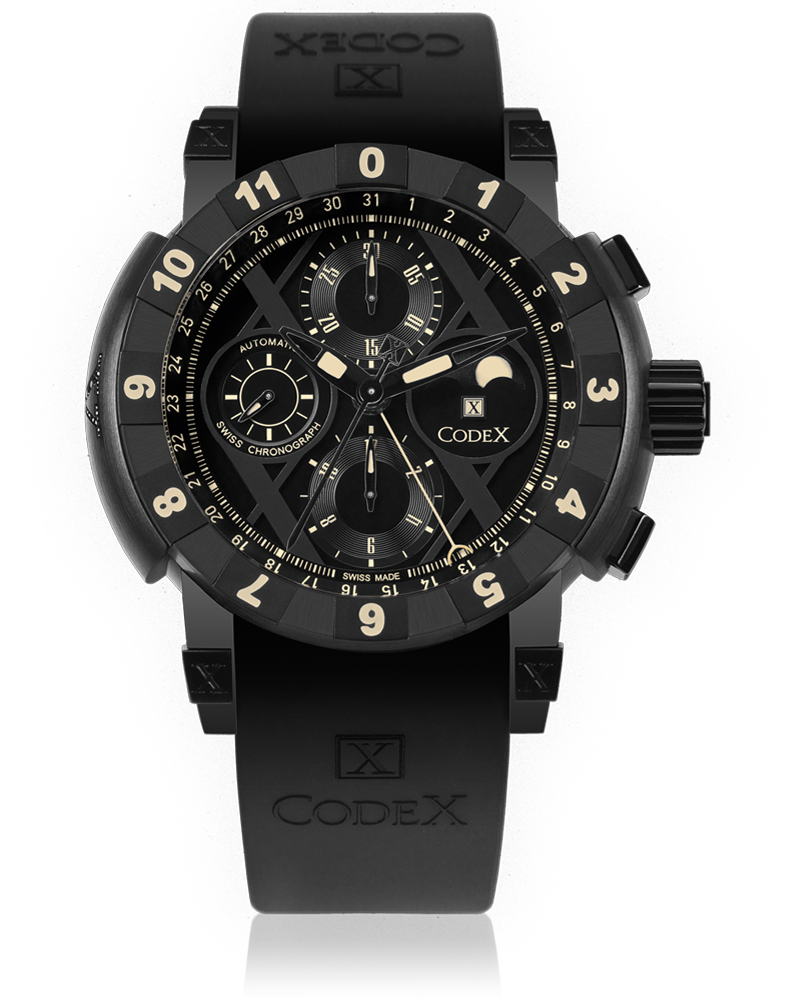 wristwatch CodeX CHRONO Black diamond
