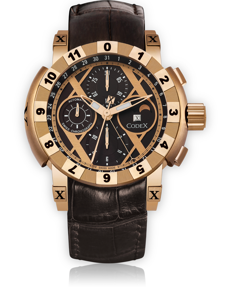 wristwatch CodeX CHRONO Rose gold