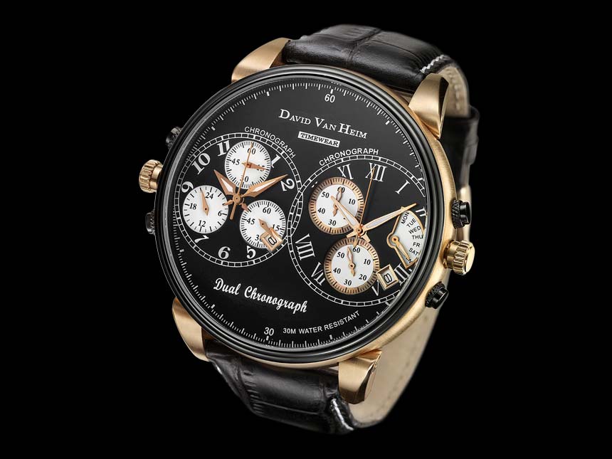 wristwatch David van Heim Dual Chronograph