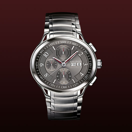 wristwatch Davidoff Chronograph slate grey dial