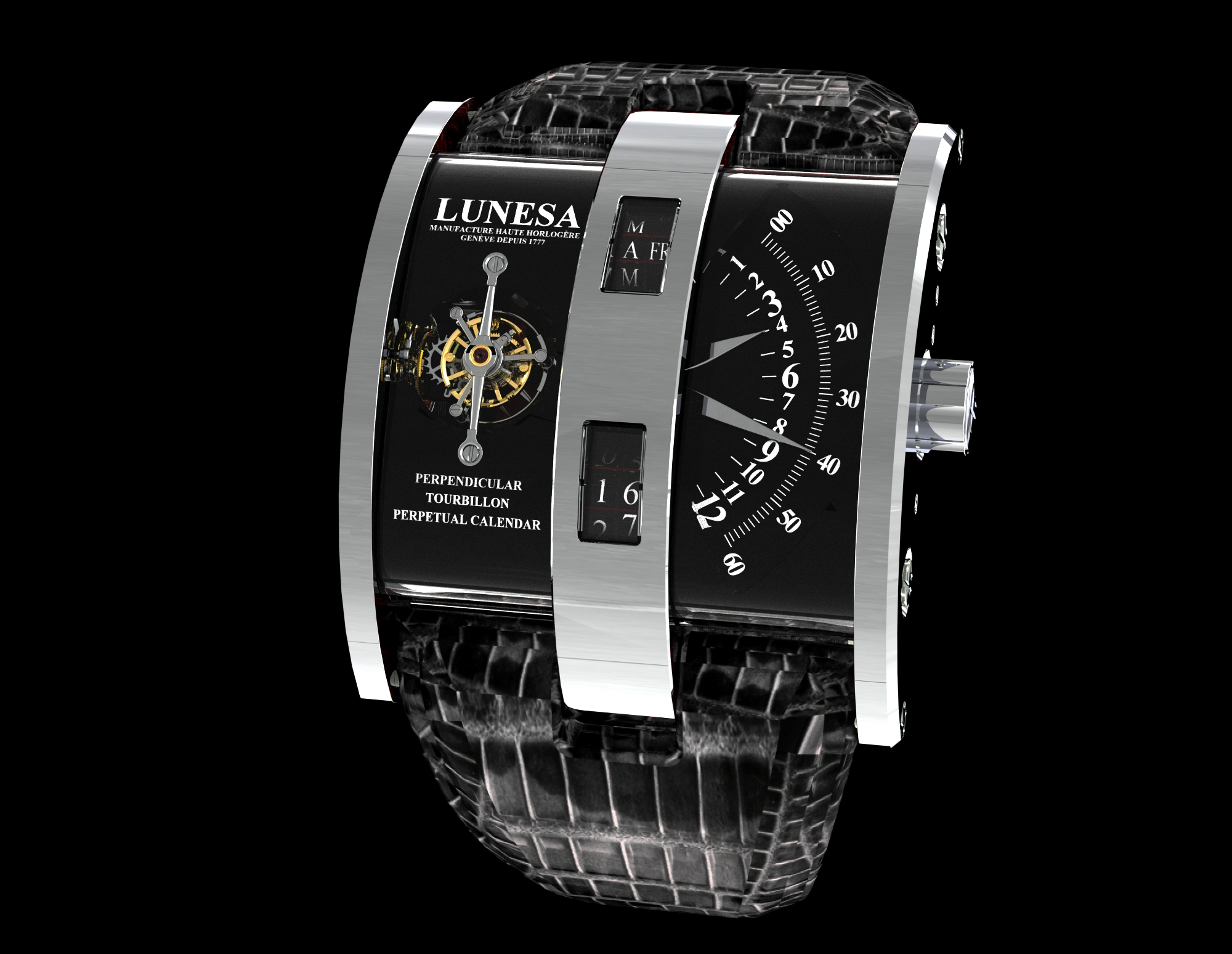wristwatch Lunesa PERPENDICULAR TOURBILLON  PERPETUAL CALENDAR