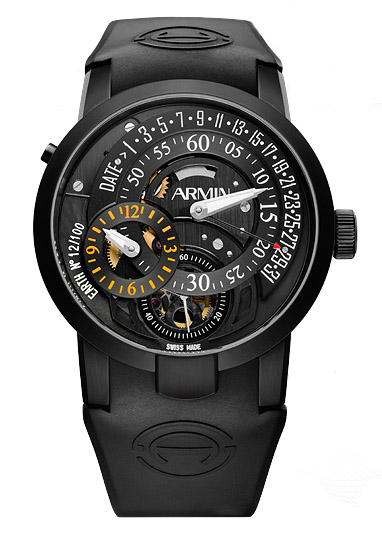 wristwatch Armin Strom Regulator Earth Titanium PVD black Limited Edition 100