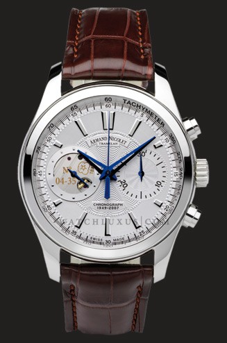 wristwatch Armand Nicolet White Dial in Steel