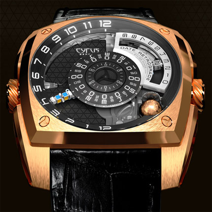 wristwatch Cyrus Klepcys Pink Gold