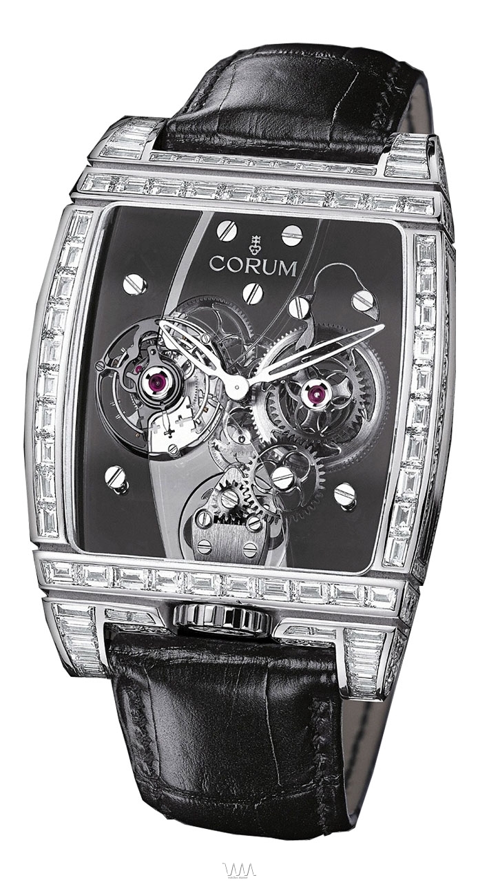wristwatch Corum Golden Tourbillon Panoramique WG Baget Grey Limited 66