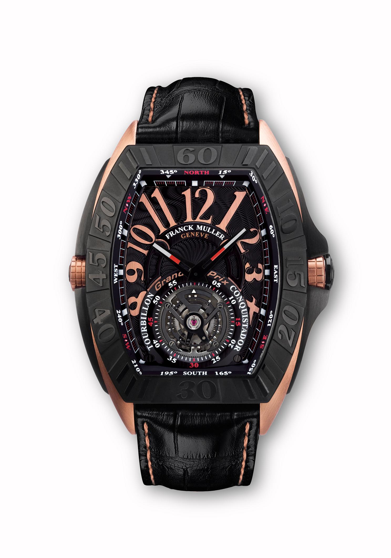 wristwatch Franck Muller Conquistador grand prix pinkgold