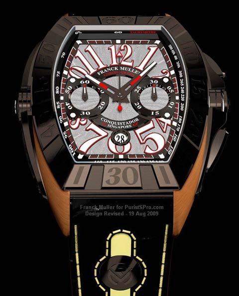 wristwatch Franck Muller Conquistador Singapore Grand Prix 2009 Racing Chronograph