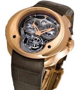 wristwatch Franc Vila Tourbillon Dial Side Chronograph