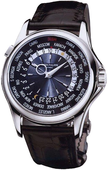 wristwatch Patek Philippe World Time Mens Wristwatch