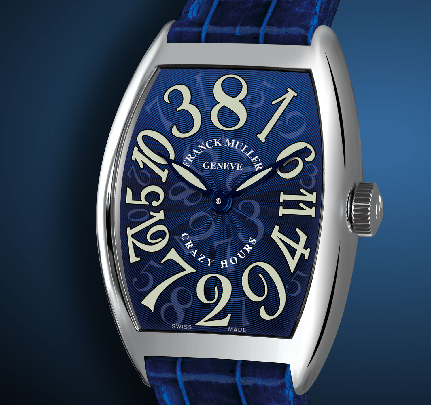 wristwatch Franck Muller Crazy Hours Blue Dial