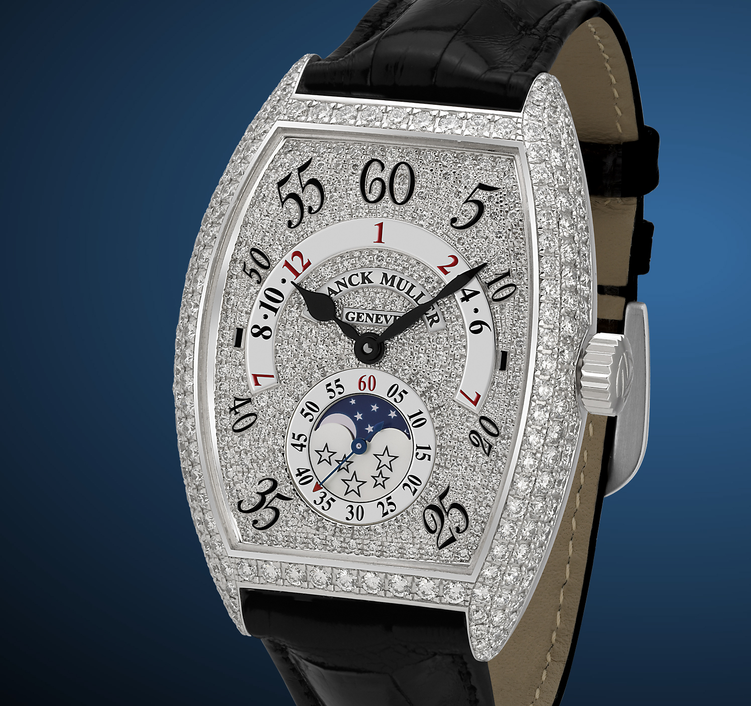 wristwatch Franck Muller Irregular Retrograde Hour with Moon Phases