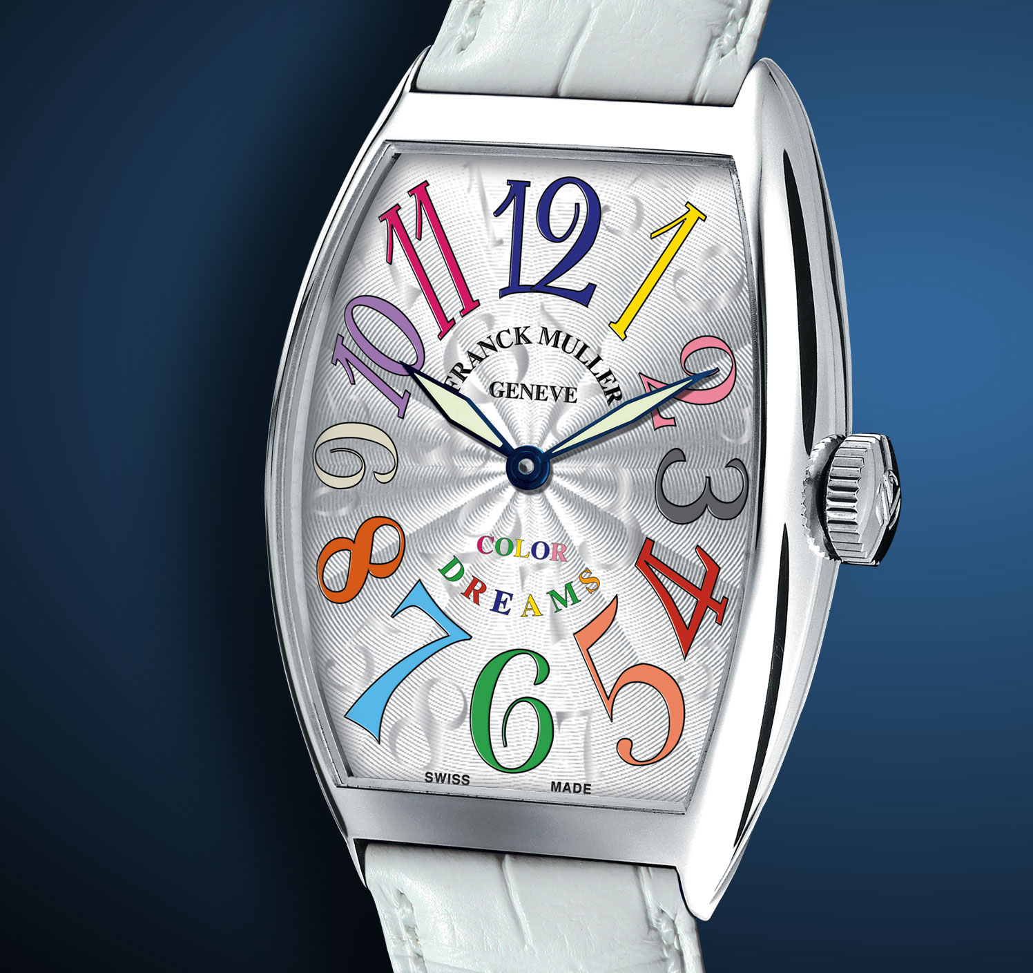 wristwatch Franck Muller Cintrée Curvex Color Dreams White