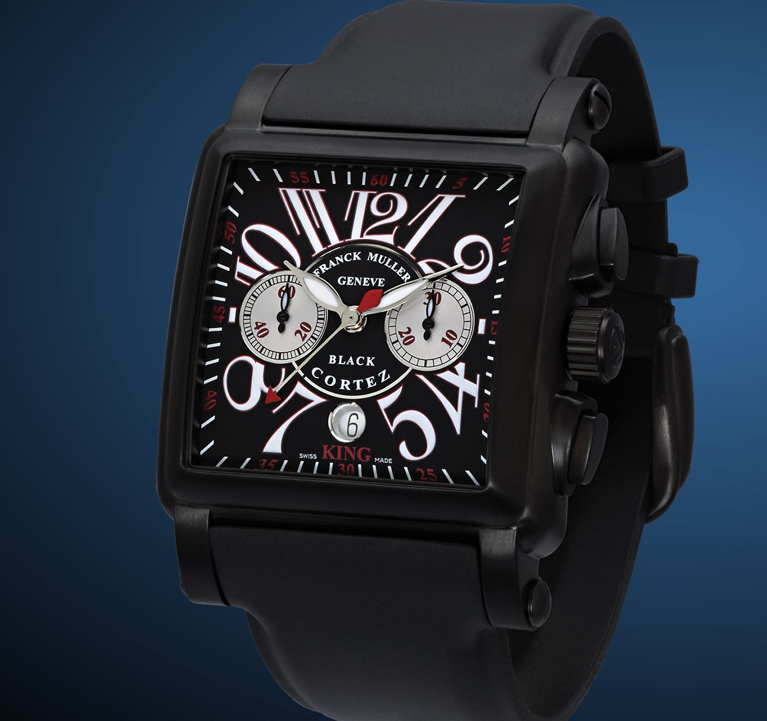 wristwatch Franck Muller Black King Conquistador Cortez Chronograph