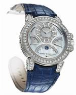 wristwatch Harry Winston Ocean Chrono (WG_Diamonds / Blue Leather)