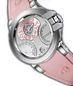 wristwatch Harry Winston Ocean Biretro (WG / Pink Rubber)