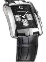wristwatch Harry Winston Avenue C Chrono (WG / Black / Leather)