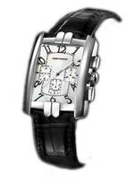 wristwatch Harry Winston Avenue C Chrono (WG / Silver / Black Leather)