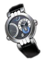 wristwatch Harry Winston Excenter Timezone (WG / Grey / Leather)