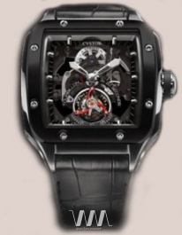 wristwatch Cvstos Evosquare 50 T-S Tourbillon Sport Black