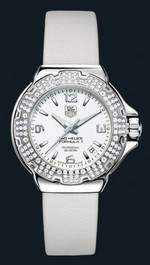 wristwatch TAG Heuer Formula 1 Glamour Diamonds (SS-Diamonds / White / Strap)