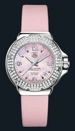 wristwatch TAG Heuer Formula 1 Glamour Diamonds (SS-Diamonds / Pink MOP / Strap)