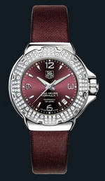 wristwatch TAG Heuer Formula 1 Glamour Diamonds (SS-Diamonds / Maroon / Strap)