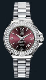 wristwatch TAG Heuer Formula 1 Glamour Diamonds (SS-Diamonds / Maroon / SS)