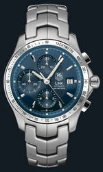 wristwatch TAG Heuer Link Automatic Chronograph (SS / Blue / SS)