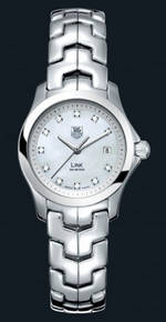wristwatch TAG Heuer Link Ladies Fixed Bezel (SS / MOP-Diamonds / SS)
