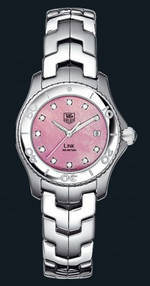 wristwatch TAG Heuer Link Ladies (SS / Pink-MOP-Diamonds / SS)