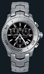 wristwatch TAG Heuer Link Quartz Chronograph (SS / Black / SS)