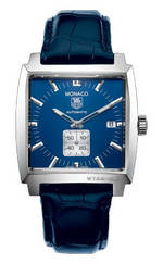 wristwatch TAG Heuer Monaco Automatic (SS / Blue / Leather)