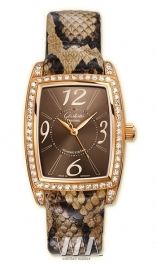 wristwatch Glashutte Original Glashutte Original Lady Serenade Karree (RG_Diamonds Brown Leather)