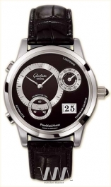 wristwatch Glashutte Original Glashutte Original Panomaticvenue (Pt / Black_Silver / Leather)